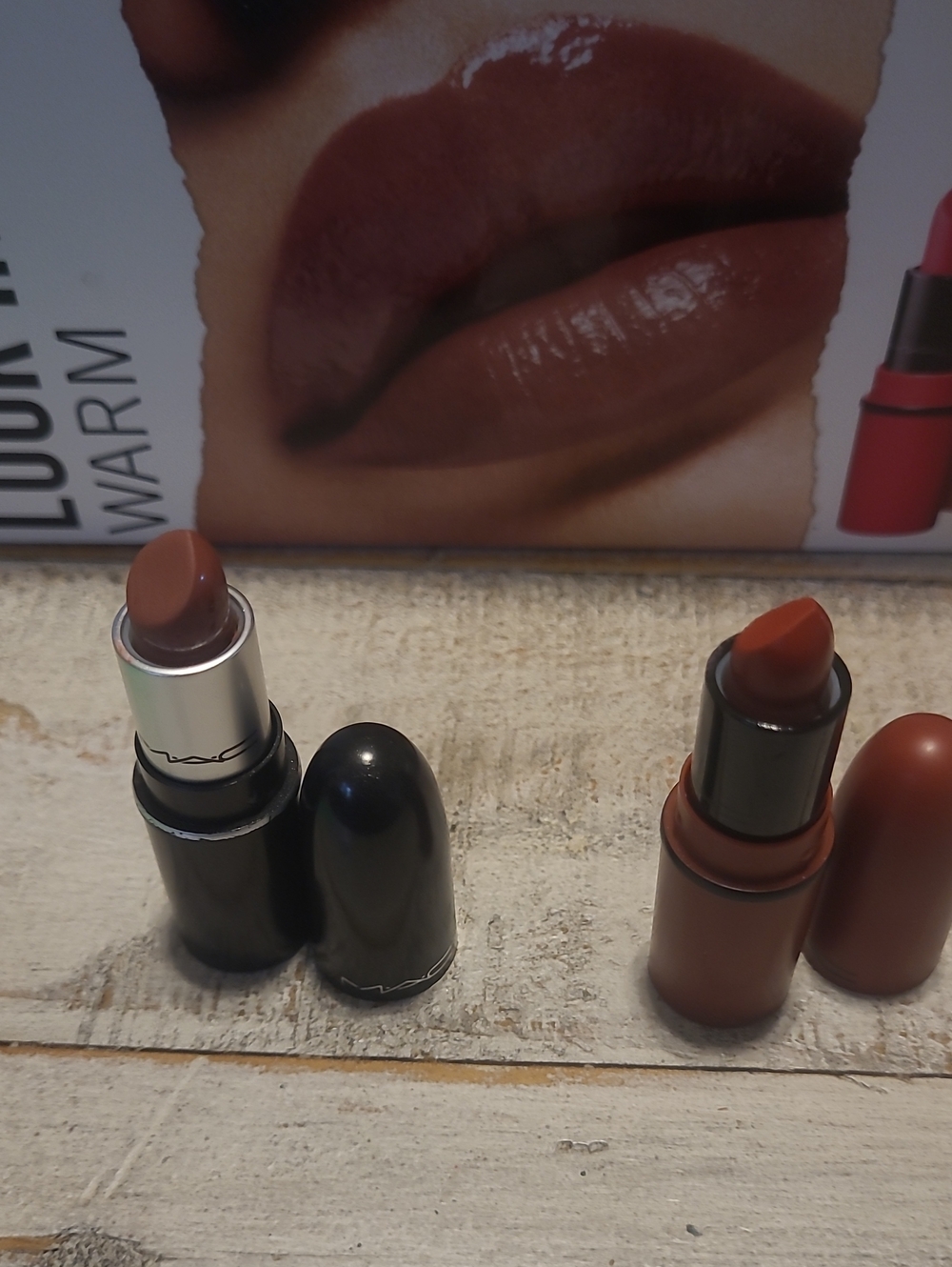 New MAC mini matte Lipstick duo in Whirl & Chili